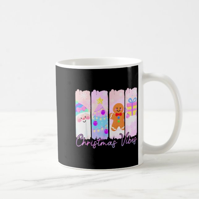 Christmas Vibes Santa Claus Xmas Tree Gingerbread  Kaffeetasse (Rechts)