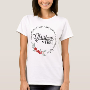 Christmas Vibes Wreath T-Shirt
