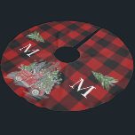 Christmas Vintag Truck Buffalo Red Black Kariert Polyester Weihnachtsbaumdecke<br><div class="desc">Dieses Design wurde mithilfe von digitaler Kunst erstellt und kann in dem Bereich personalisiert sein, der zur Verfügung gestellt wird, oder indem Sie den Klick wählen, um weitere Optionen anzupassen und den Namen, die Initialen oder die Wörter zu ändern. Sie können auch die Textfarbe und den Textstil ändern oder den...</div>