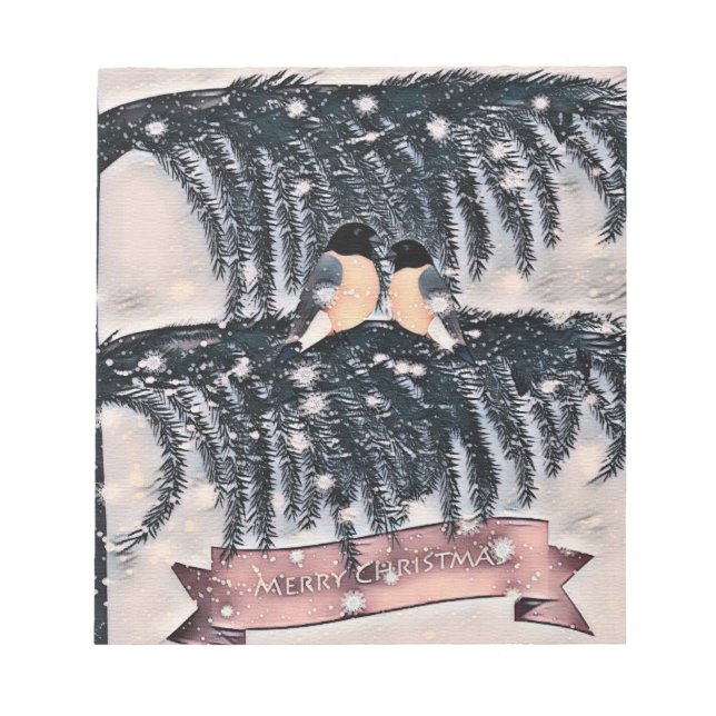 Christmas , Vintage Notizblock (Vorderseite)