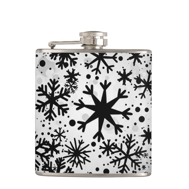 Christmas Vinyl Wrapped Flachmann (Vorderseite)