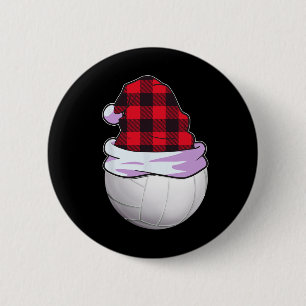 Christmas Volleyball Men Beach Volleyball Spieler  Button