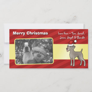 Christmas Weimaraner Feiertagskarte