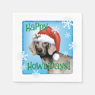 Christmas Weimaraner Napkins Serviette