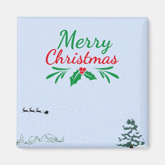 Christmas/Weinachten Magnet (Vorne)
