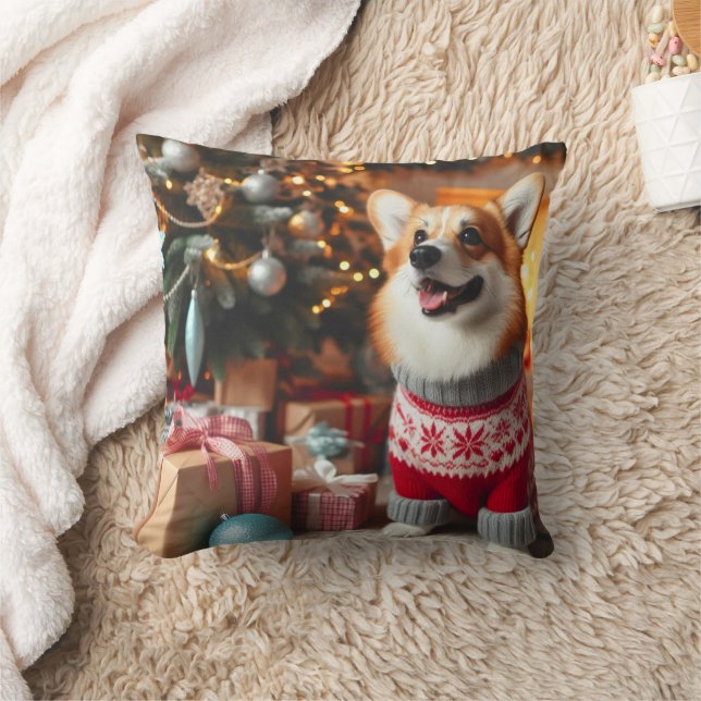 Christmas Welsh Corgi Pillow Kissen (Decke)