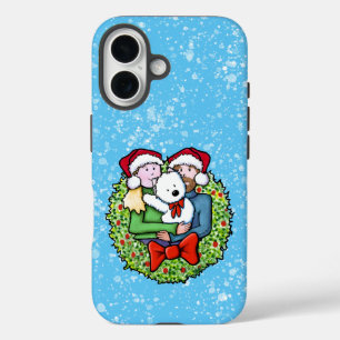 Christmas Westie Family KiniArt iPhone 16 Hülle