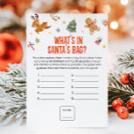 Christmas What's in Santa's Bag Game Feiertagskarte<br><div class="desc">Guess what’s inside with our Christmas Santa Bag Printable Game! A fun and interactive guessing challenge full of surprises.
76SE C</div>