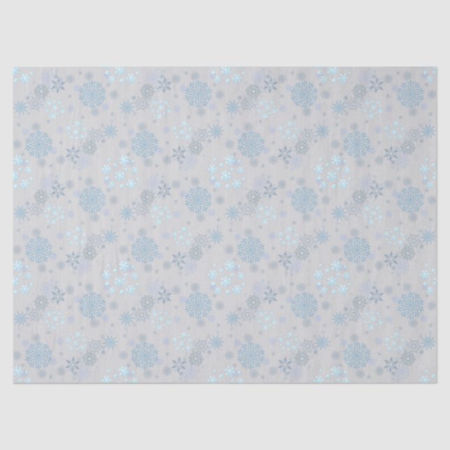 Christmas Winter Hanukkah Snowflake design Seidenpapier (Vorderseite)
