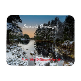 Christmas Winter Scottish Loch Magnet