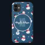 CHRISTMAS WINTER SNOWMAN CUSTOMIZABLE MONOGRAMM Case-Mate iPhone HÜLLE<br><div class="desc">Mit diesem einzigartigen und trendigen Design verleihen Sie Ihrem Alltag ein Gefühl von Einzigartigkeit und Spaß. Viel Spaß mit diesem Design und viel Liebe.</div>