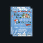 Christmas Winter Wonderland Corporate Party Einladung<br><div class="desc">"Treten Sie ein in ein magisches Winterwunderland mit uns! Begleiten Sie unser Firmenweihnachtsfest inmitten einer atemberaubenden Schneelandschaft, in der der Geist der Saison zum Leben erweckt wird. Die charmante Grafik eines gemütlichen Hauses und eines festlichen "C" mit einem Weihnachtsmützen Set den Ton für eine fröhliche Feier. Wir freuen uns darauf,...</div>