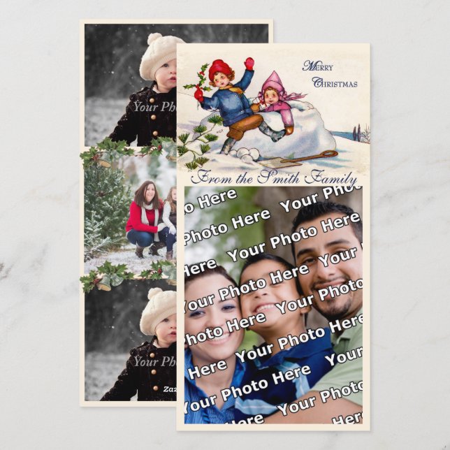 Christmas Wish Feiertagskarte (Vorne/Hinten)