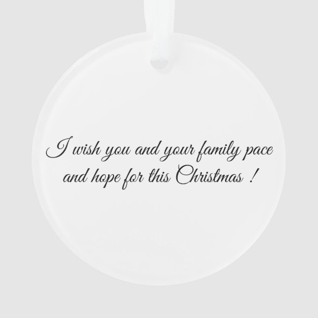 Christmas Wish Ornament (Rückseite)