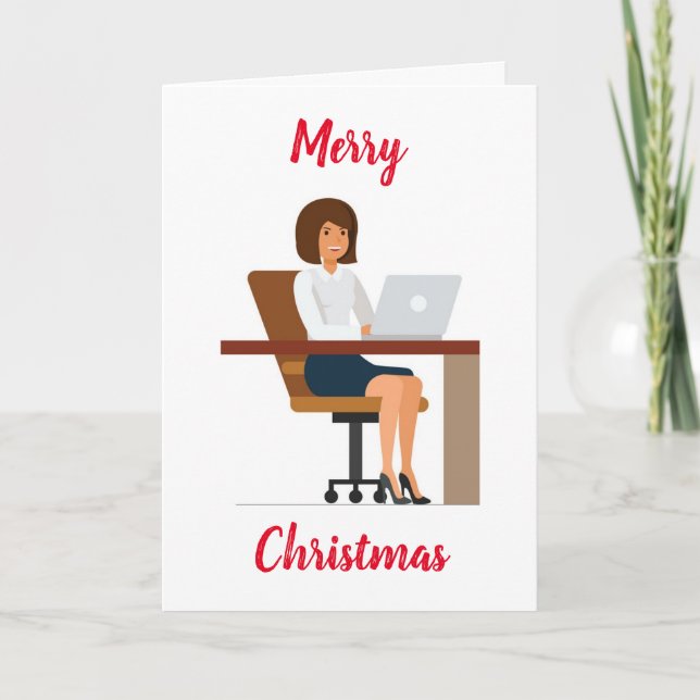 CHRISTMAS WISHER **FRAUENARBEITNEHMER" KARTE (Vorderseite)