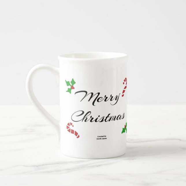 Christmas Wishes Bone China Mug Prozellantasse (Links)
