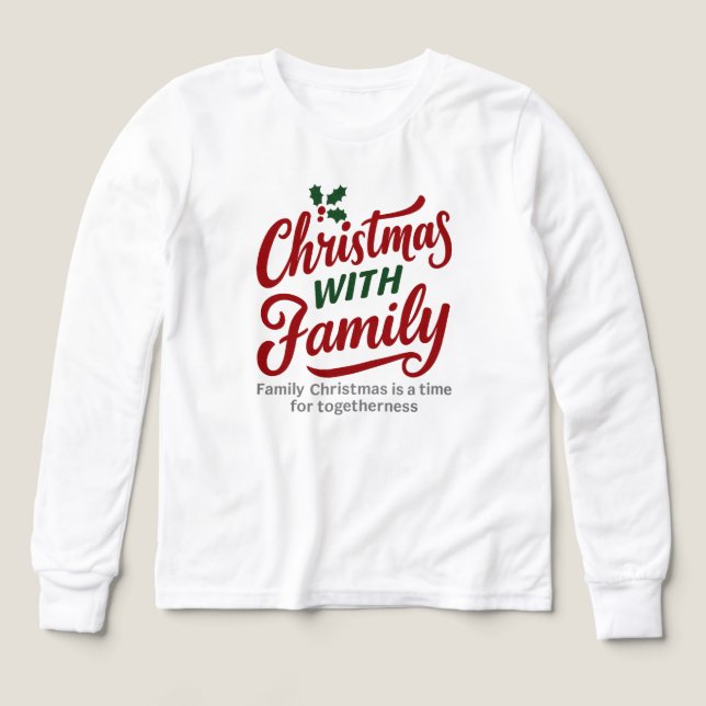 Christmas WITH Family – Glitter Holiday Design (Design Vorderseite)