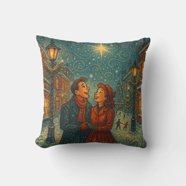 Christmas Wonder Throw Pillow Kissen (Vorderseite)