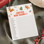 Christmas Word Scrabble Game Feiertagskarte<br><div class="desc">Add a festive twist to a classic with our Christmas Scrabble Printable! Perfect for word lovers and families looking for a cozy Christmas activity.
76SE C</div>