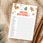 Christmas Word Scrabble Game Feiertagskarte<br><div class="desc">Add a festive twist to a classic with our Christmas Scrabble Printable! Perfect for word lovers and families looking for a cozy Christmas activity.
76SE C</div>