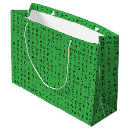 Christmas Word Search Puzzle Gift Bag Große Geschenktüte
