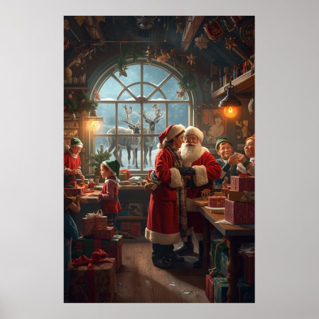 Christmas Workshop with Santa and Mrs Claus Poster (Vorne)