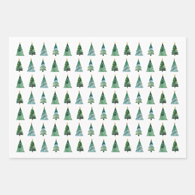 Christmas Wrapping Paper Bundle – Holiday winter  Geschenkpapier Set (Vorderseite)