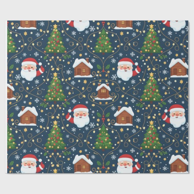 Christmas Wrapping Paper Geschenkpapier (Flach)