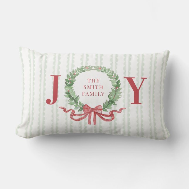 Christmas Wreath Faily Joy Lendenkissen (Vorderseite)