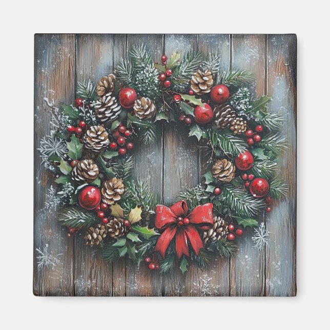 Christmas Wreath Magnet (Vorne)
