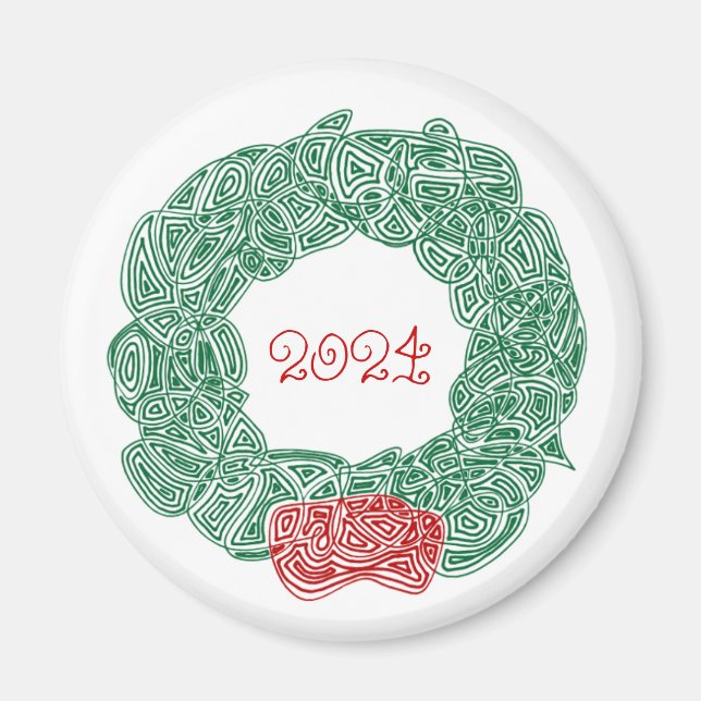 Christmas Wreath Magnet (Vorne)