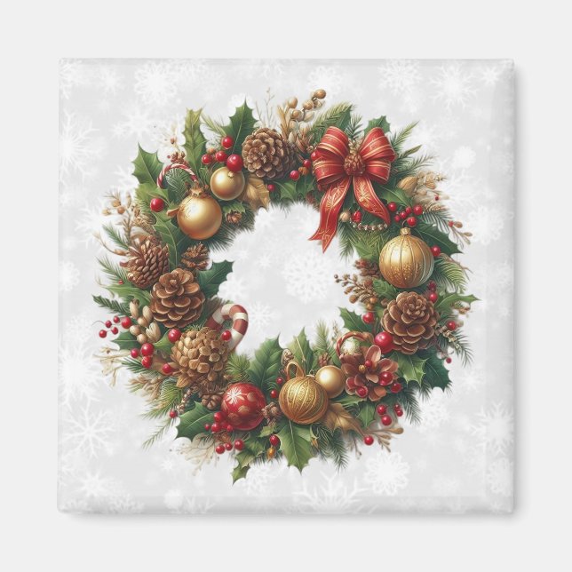 Christmas Wreath Magnet (Vorne)
