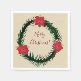 Christmas Wreath Napkins Serviette
