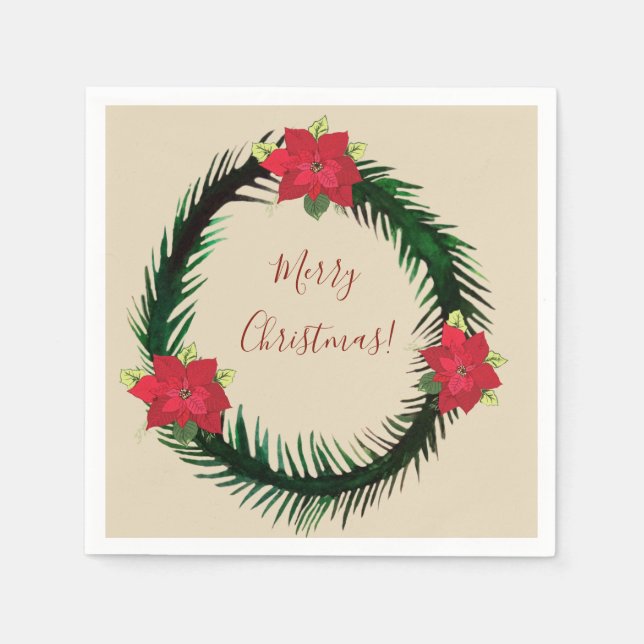 Christmas Wreath Napkins Serviette (Vorderseite)
