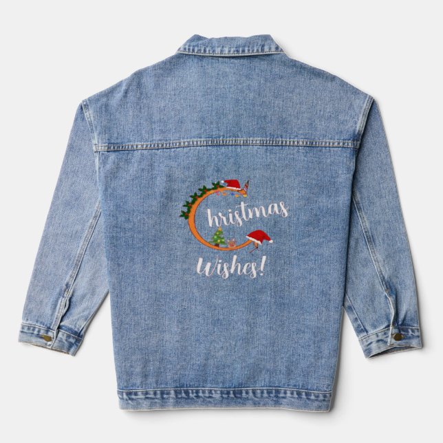 Christmas wünscht Denim Jacket Jeansjacke (Rückseite)