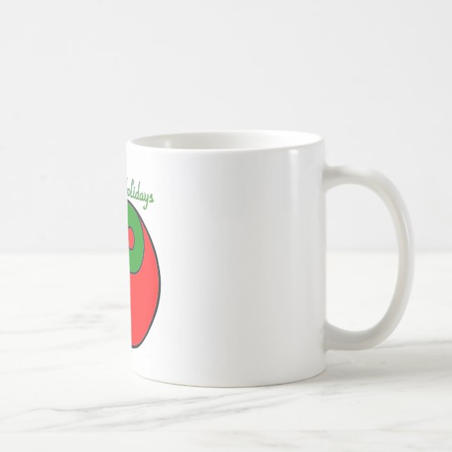 Christmas Yin Yang Poinsettia Kaffeetasse (Rechts)