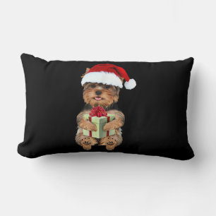 Christmas Yorkie - Yorkshire Terrier Funny Dog Lendenkissen