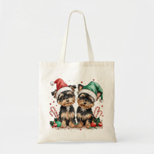 Christmas Yorkshire Terrier Dogs Tragetasche