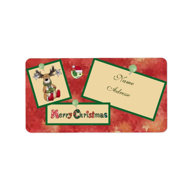 Christmasbild  adressaufkleber (Vorne)