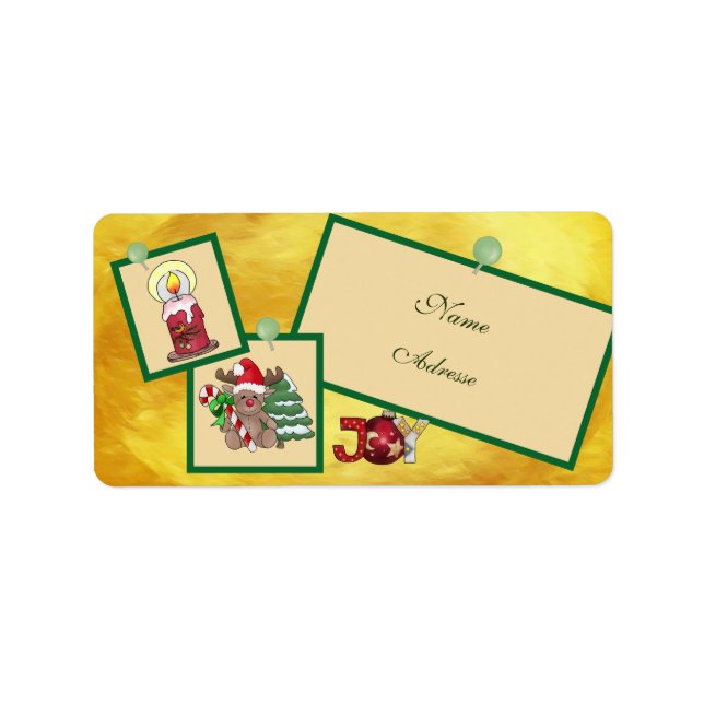Christmasbild adressaufkleber (Vorne)