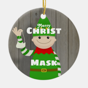 Christmask Keramik Ornament