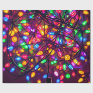 Christmaslight wrapping paper. geschenkpapier