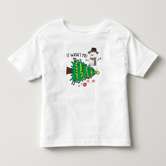 Christmasn Snowmen Funny Kleinkind T-shirt (Vorderseite)