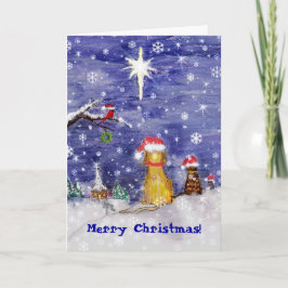 CHRISTMASPETSNOW, Frohe Weihnachten! Feiertagskarte