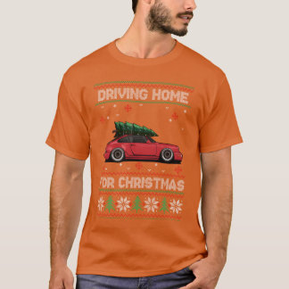 Christmasree Oldtimer Car Xmas Ugly Sweat rétro