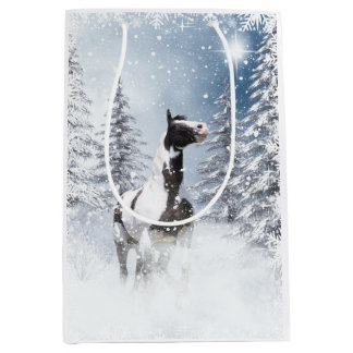 Christmassy Farbenpferd Mittlere Geschenktüte