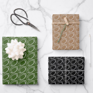 Christmassy Football Geschenkpapier Set