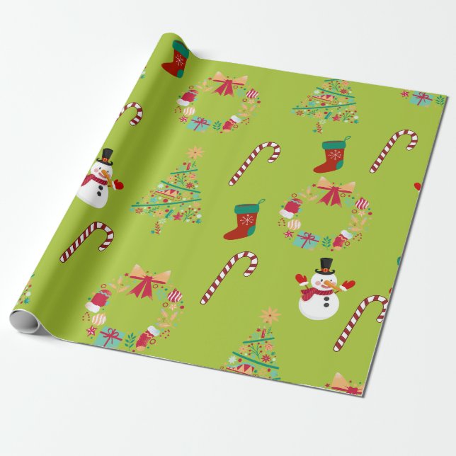 Christmassy Geschenkpapier (Ungerollt)