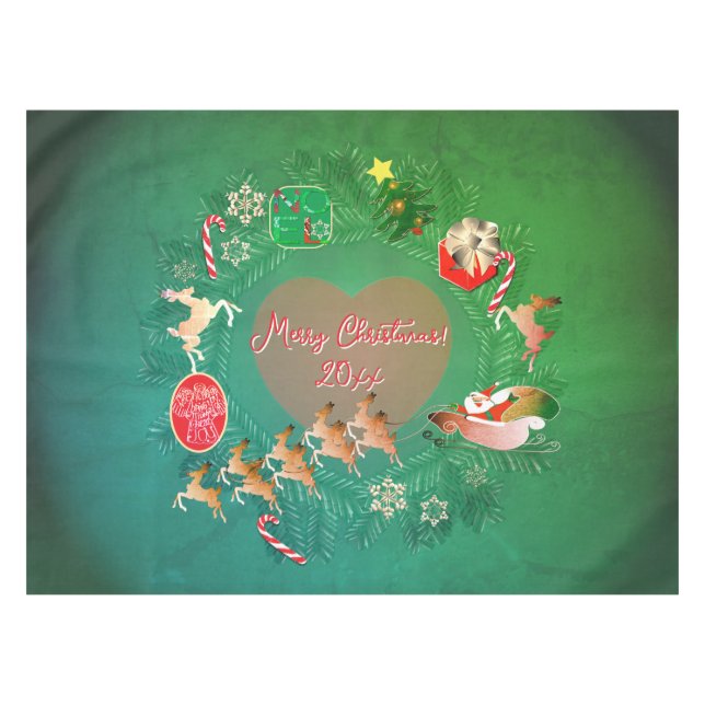 Christmassy Tischdecke (Vorderseite (Horizontal))