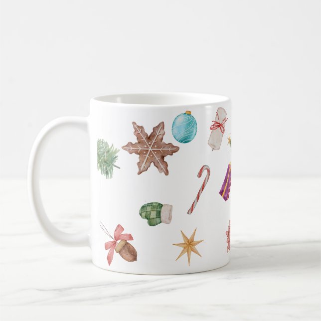 Christmast-Ornamente Kaffeetasse (Links)